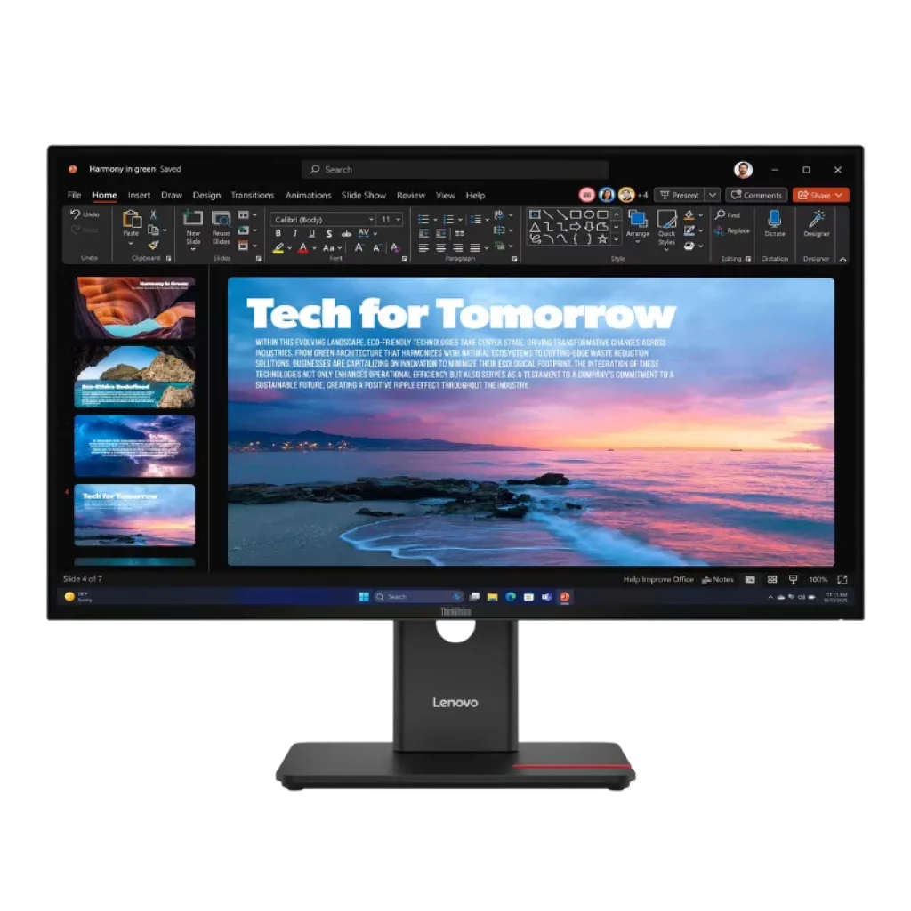 Monitor profesional Lenovo ThinkVision T27QD-40 QHD 120Hz con marcos mínimos