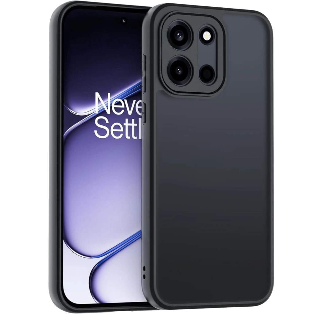 Capa Square Liquid Premium preta para Oneplus Nord 6