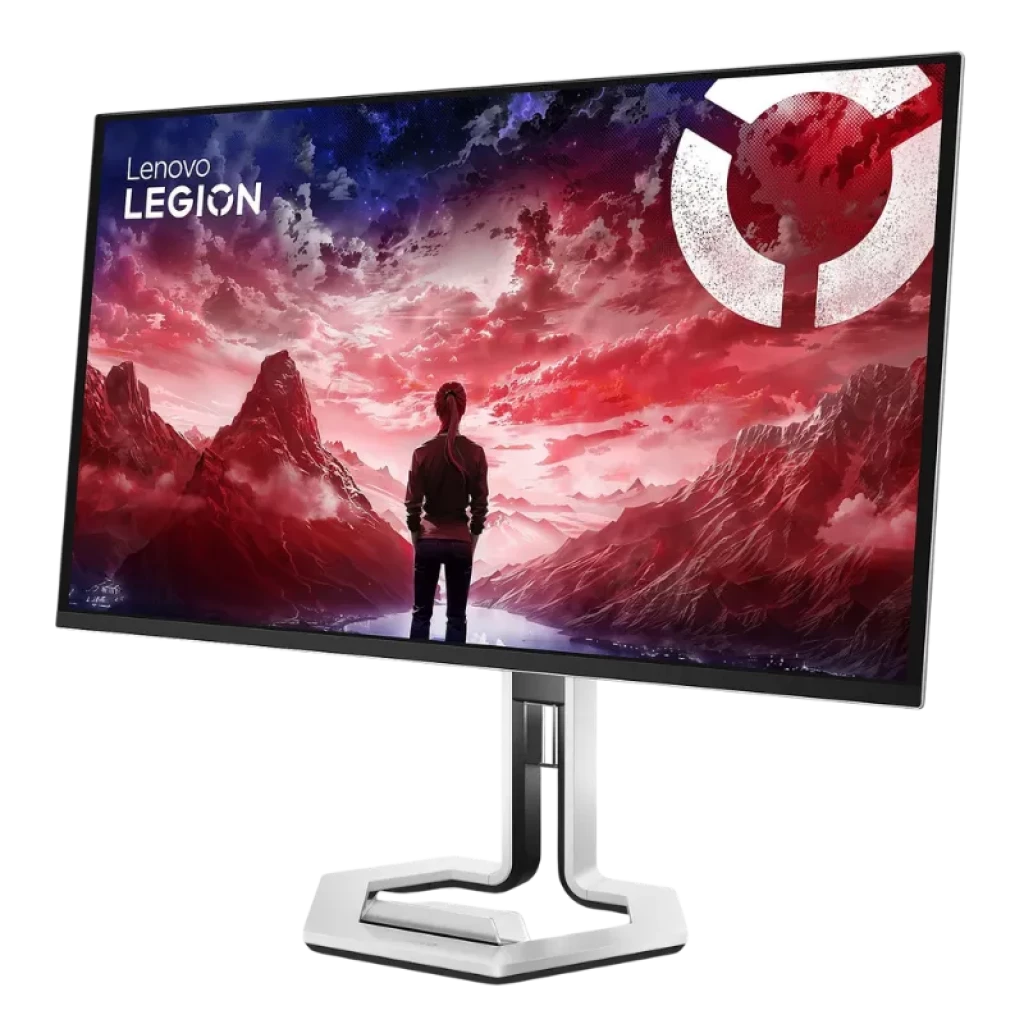 Vista a 45 grados del Lenovo Legion Pro 27UD-10