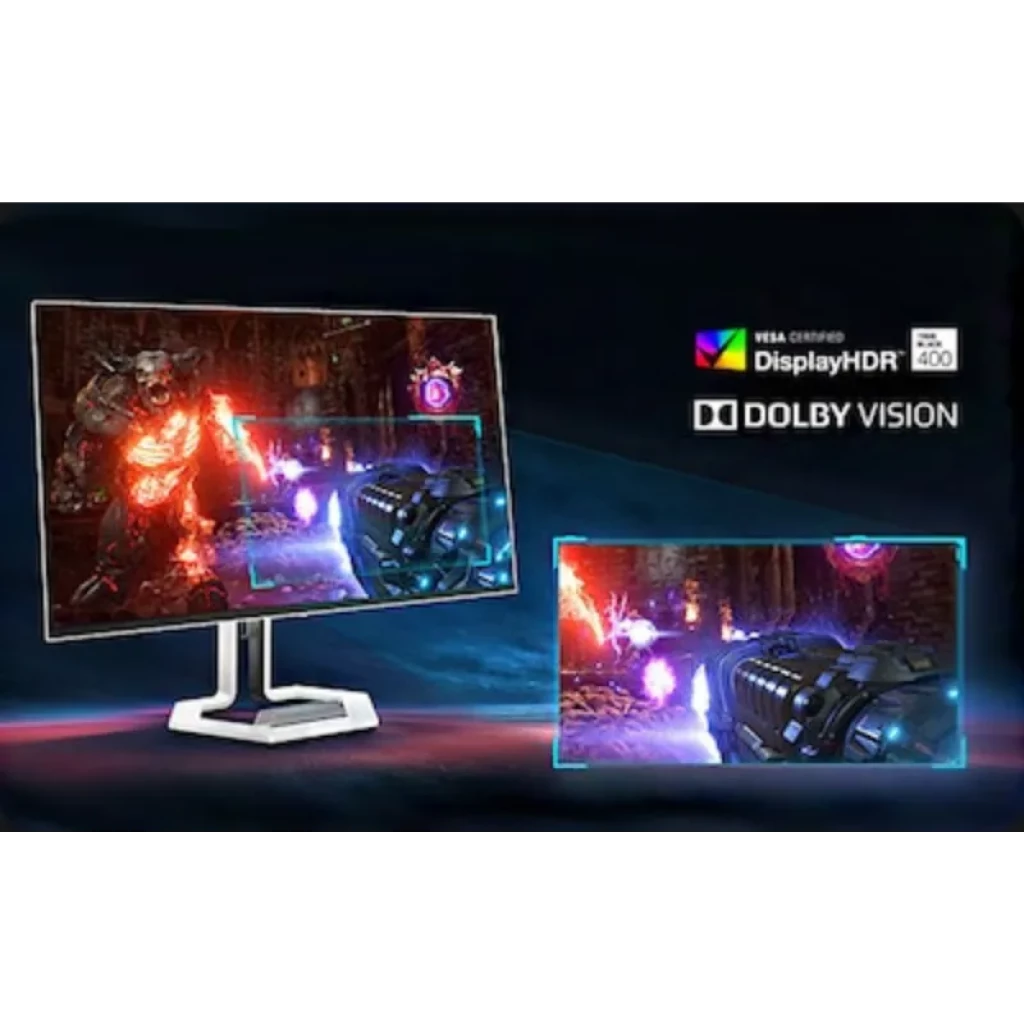 Monitor gaming Lenovo Legion Pro 27UD-10 26,5 QD-OLED 4K UHD, 240 Hz, FreeSync Premium Pro, HDR400, Dolby Vision, bisel fino y base metálica ajustable
