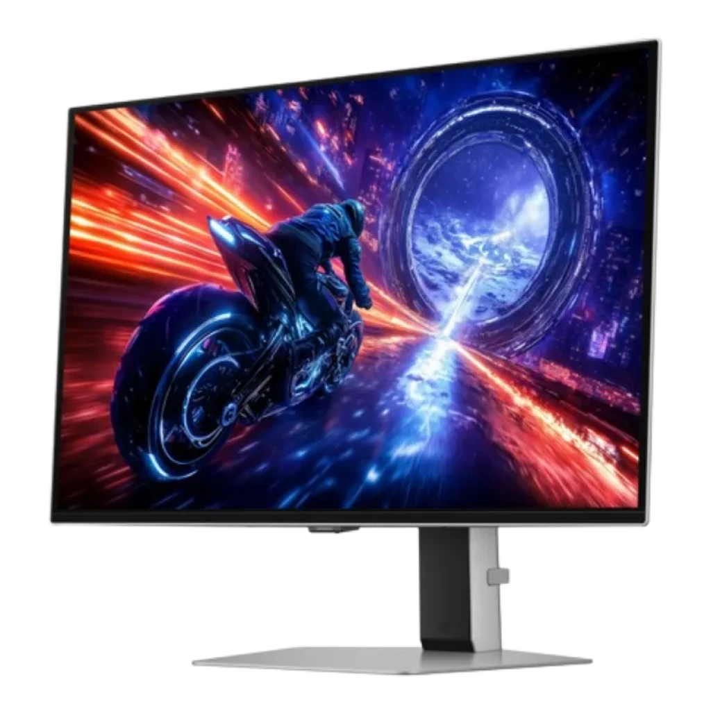 Monitor gaming Samsung Odyssey G6 27 pulgadas QHD OLED plano, biseles delgados, soporte metálico ajustable y pantalla con colores vivos y alto contraste