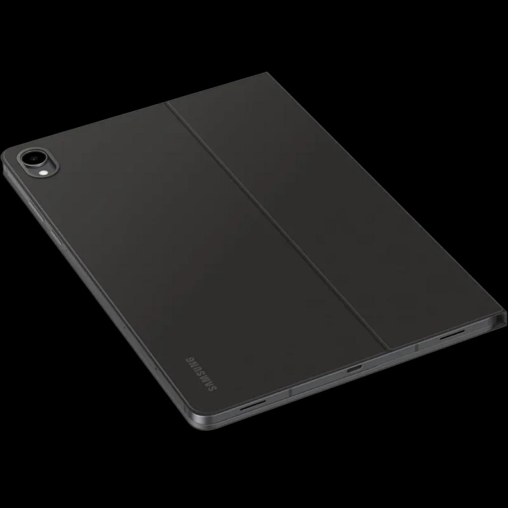 Capa teclado magnética Samsung Book Cover Keyboard Slim para Galaxy Tab S11 em preto, design fino, recorte para câmera e dobradiça para suporte ajustável