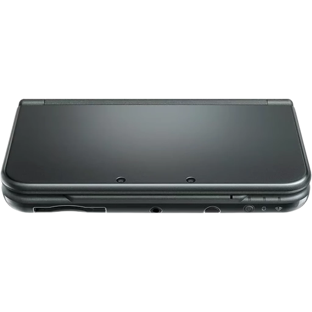 Nintendo 3DS XL Gris Renovado en excelente estado, carcasa gris metálica cerrada, bisagras firmes, puertos y controles frontales visibles y limpios