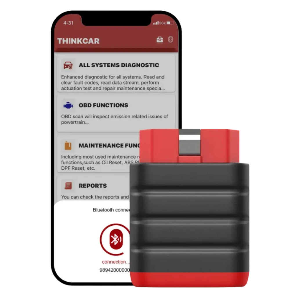 Scanner Thinkcar Thinkdiag Mini avec connecteur OBD2