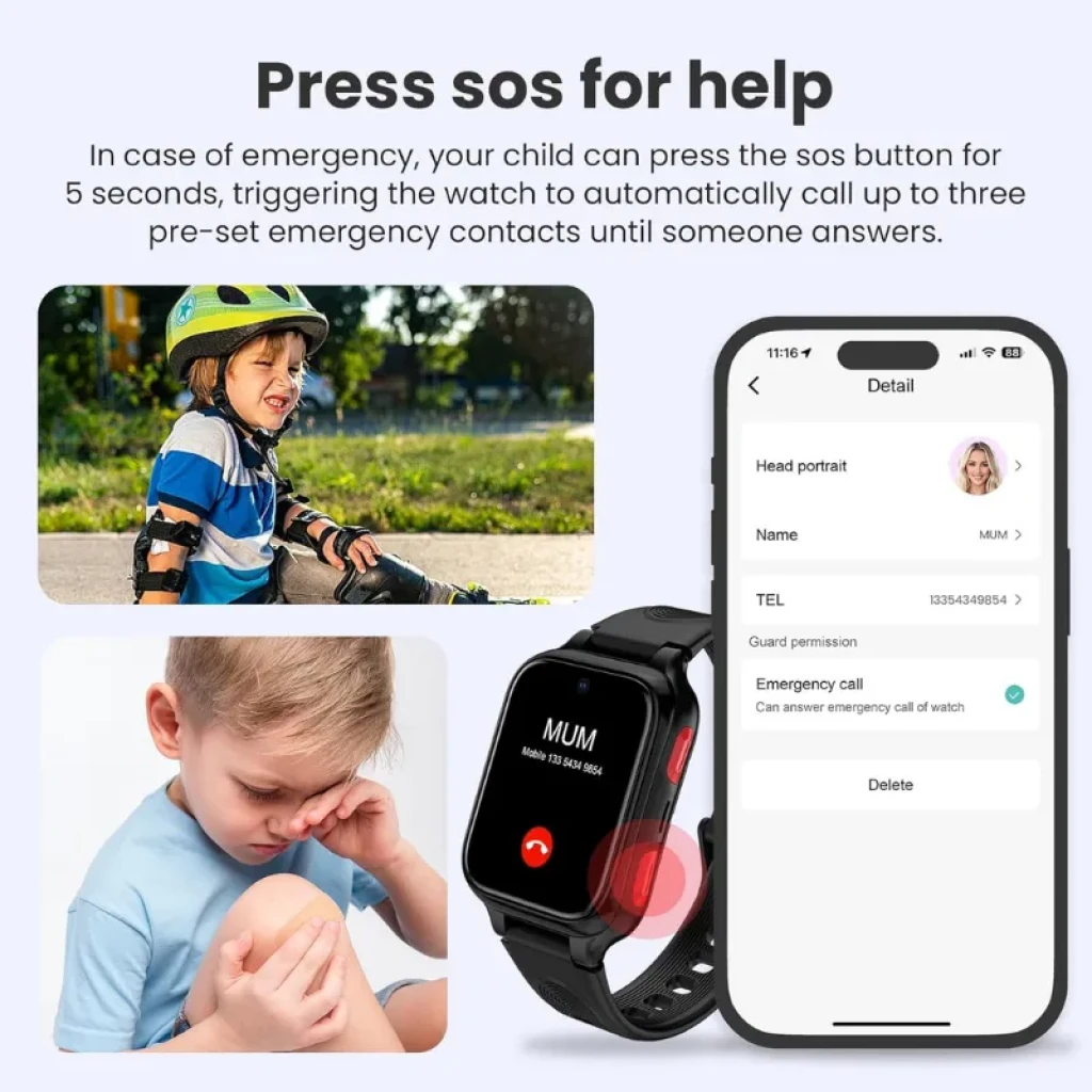 Lagenio K9 muestra llamadas y control parental en app móvil