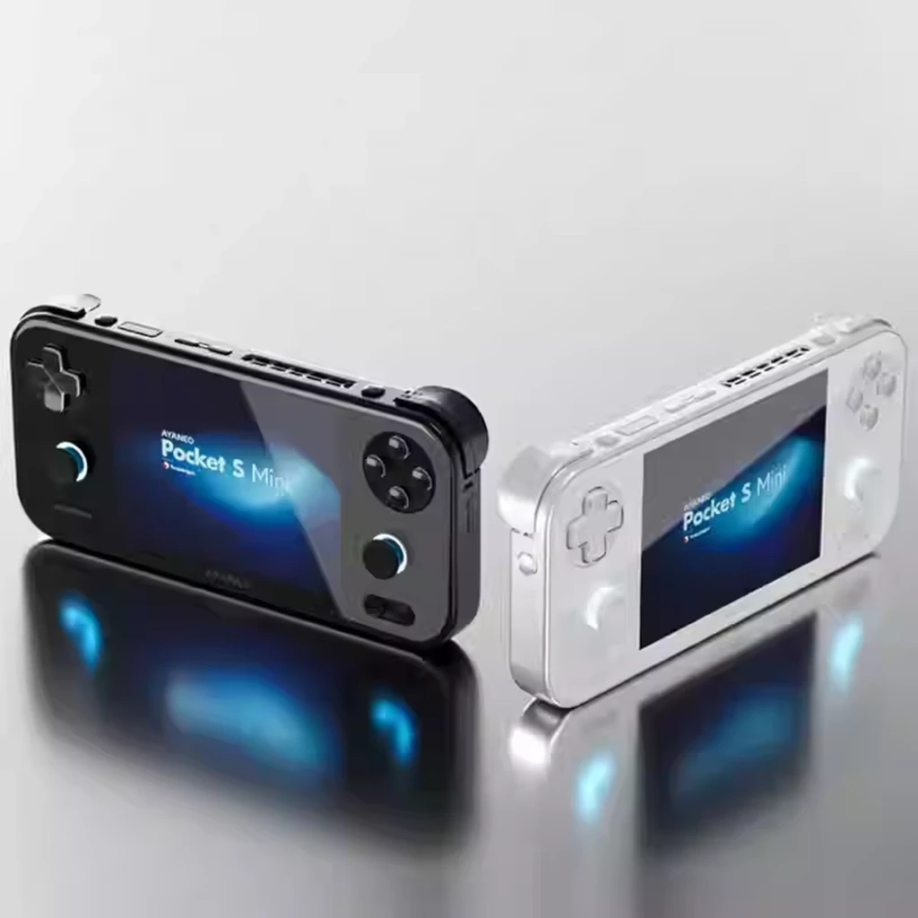 Ayaneo Pocket S Mini 8GB/128GB Blanco - Consola Retro portátil con carcasa blanca, pantalla amplia, cruceta clásica, sticks duales y botones frontales