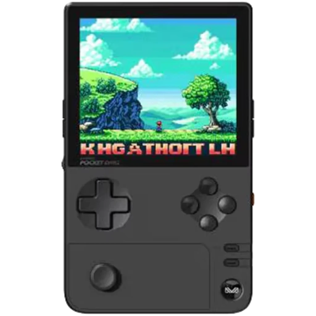Ayaneo Pocket DMG 8GB/128GB negro con pantalla OLED de 3.92, diseño vertical retro, cruceta grande, joystick analógico, cuatro botones frontales y altavoz