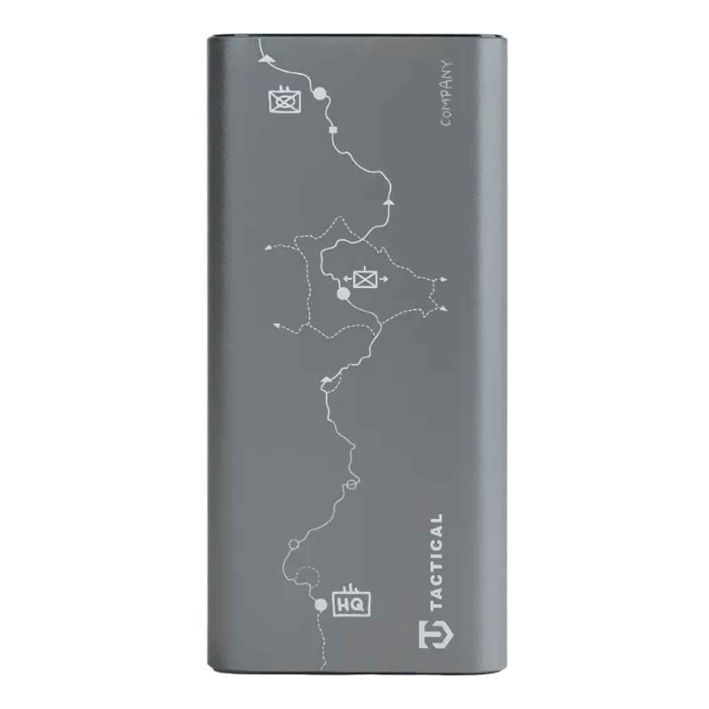 Batterie externe Tactical Squad Company 30 W, 10 000 mAh, boîtier en aluminium et écran LED