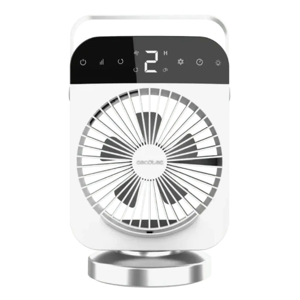 Climatiseur de bureau Cecotec EnergySilence 600 DeskChill Smart Rotate avec panneau numérique