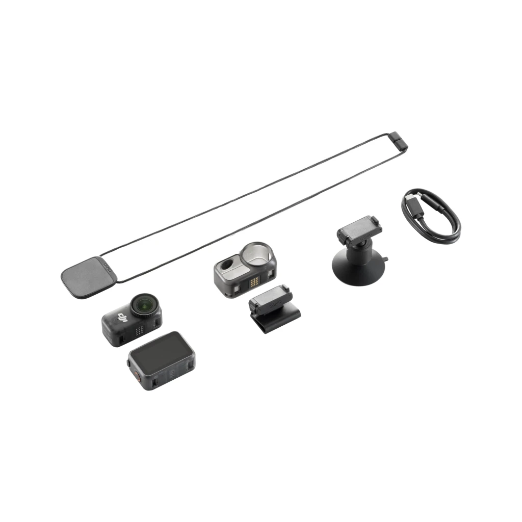 Kit DJI Osmo Nano Standard 128GB Activated 4K con cámara 4K, módulo frontal, soporte magnético, base de ventosa, correa de cuello y cable USB-C