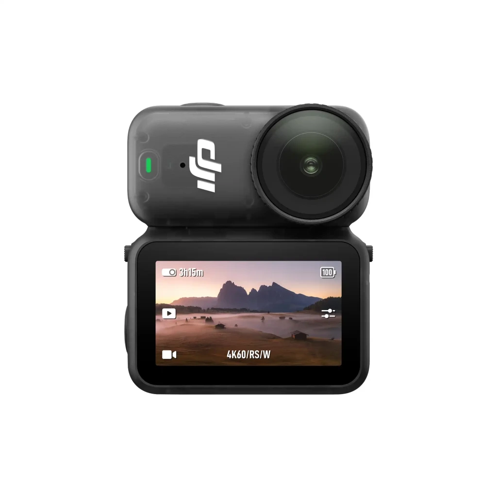 Cámara DJI Osmo Nano Standard 128GB Activated 4K con doble pantalla, lente gran angular, grabación 4K60 y cuerpo compacto gris con botón lateral