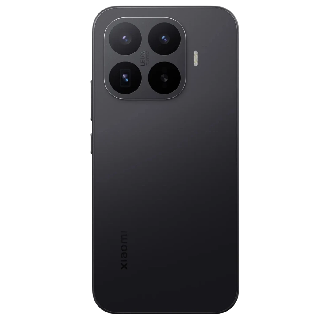 Xiaomi 17T 5G negro con módulo trasero de triple cámara grande LEICA y flash; acabado mate elegante y bordes rectos, diseño premium en 6,3 pulgadas OLED 120
