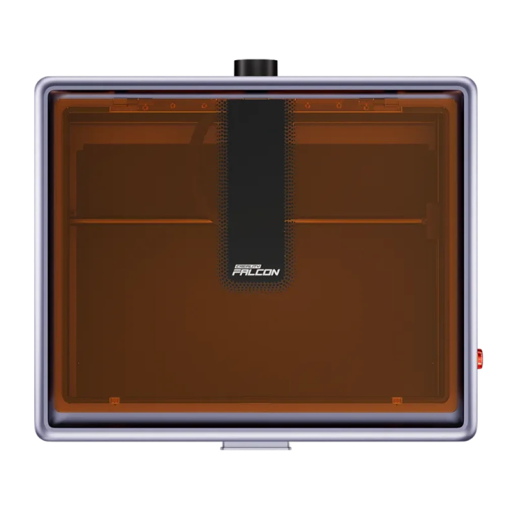 Creality Falcon A1 con cubierta protectora ámbar