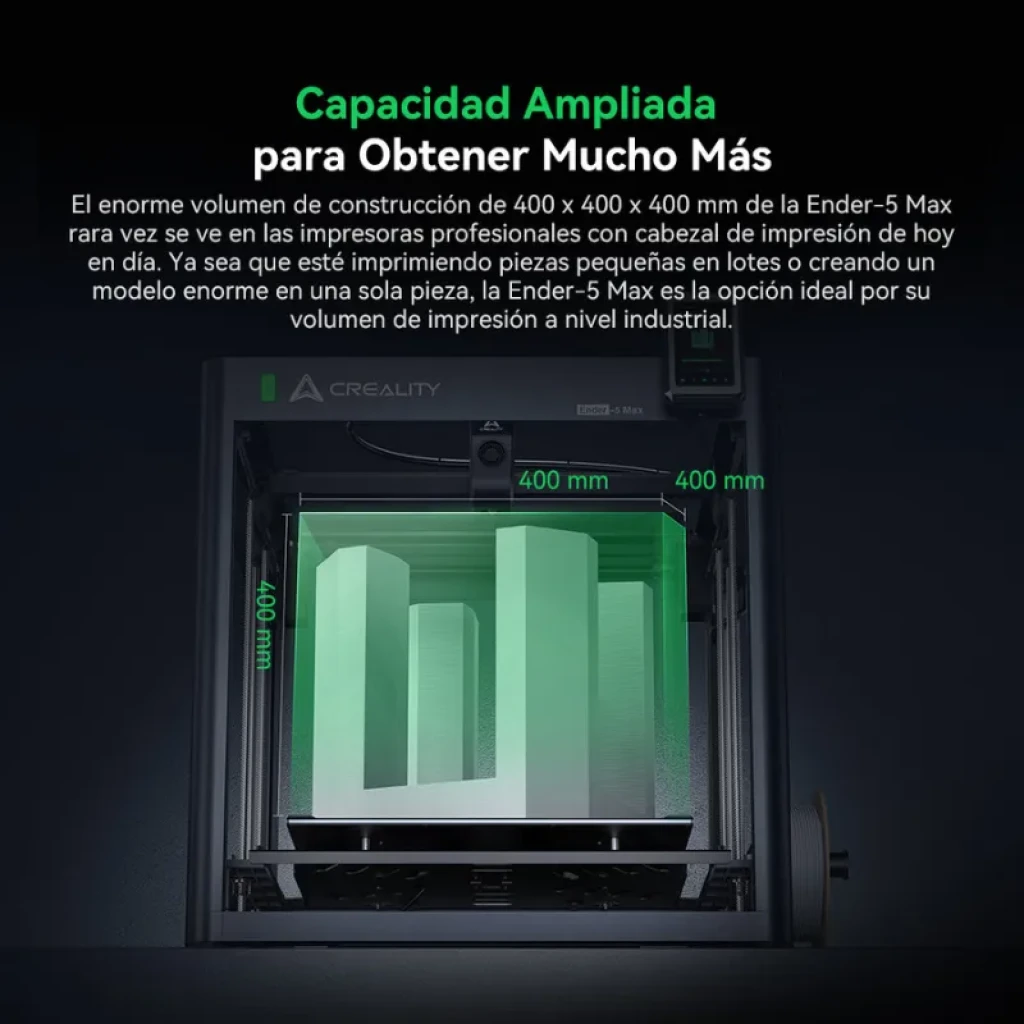 Capacidad ampliada para impresión de la Creality Ender 5 Max