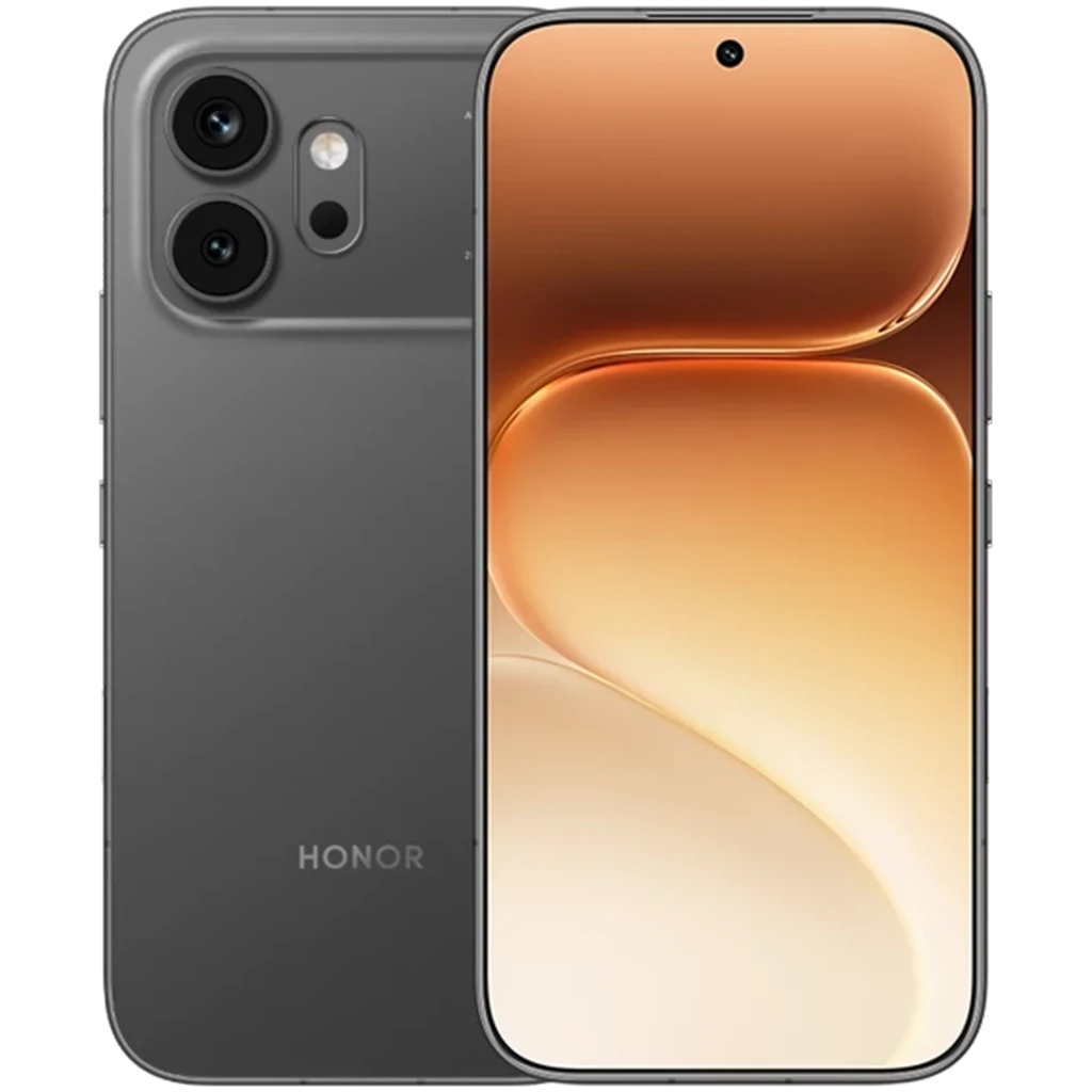 Honor 600 5G 8GB/256GB Negro, frontal y trasera con módulo de cámara de 200MP