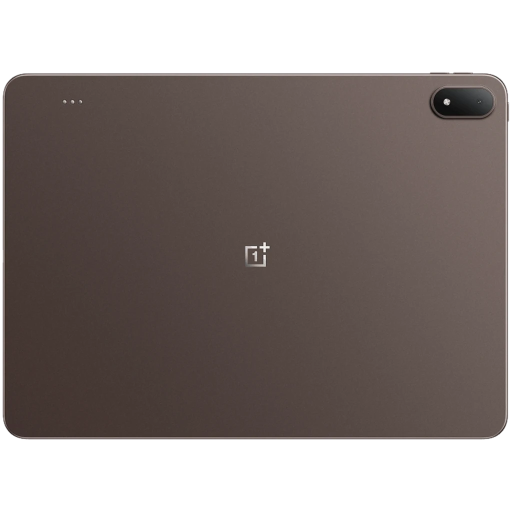 OnePlus Pad 4 WiFi 13.2 Dune Glow, trasera en tono arena, cámara trasera con flash en módulo ovalado, logo central, bordes redondeados y acabado mate
