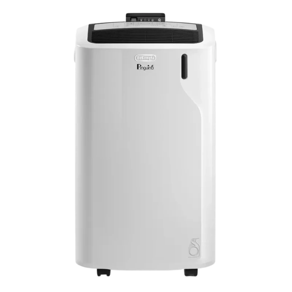 Aire acondicionado portátil De'Longhi PAC EM90K Silent blanco, vista frontal