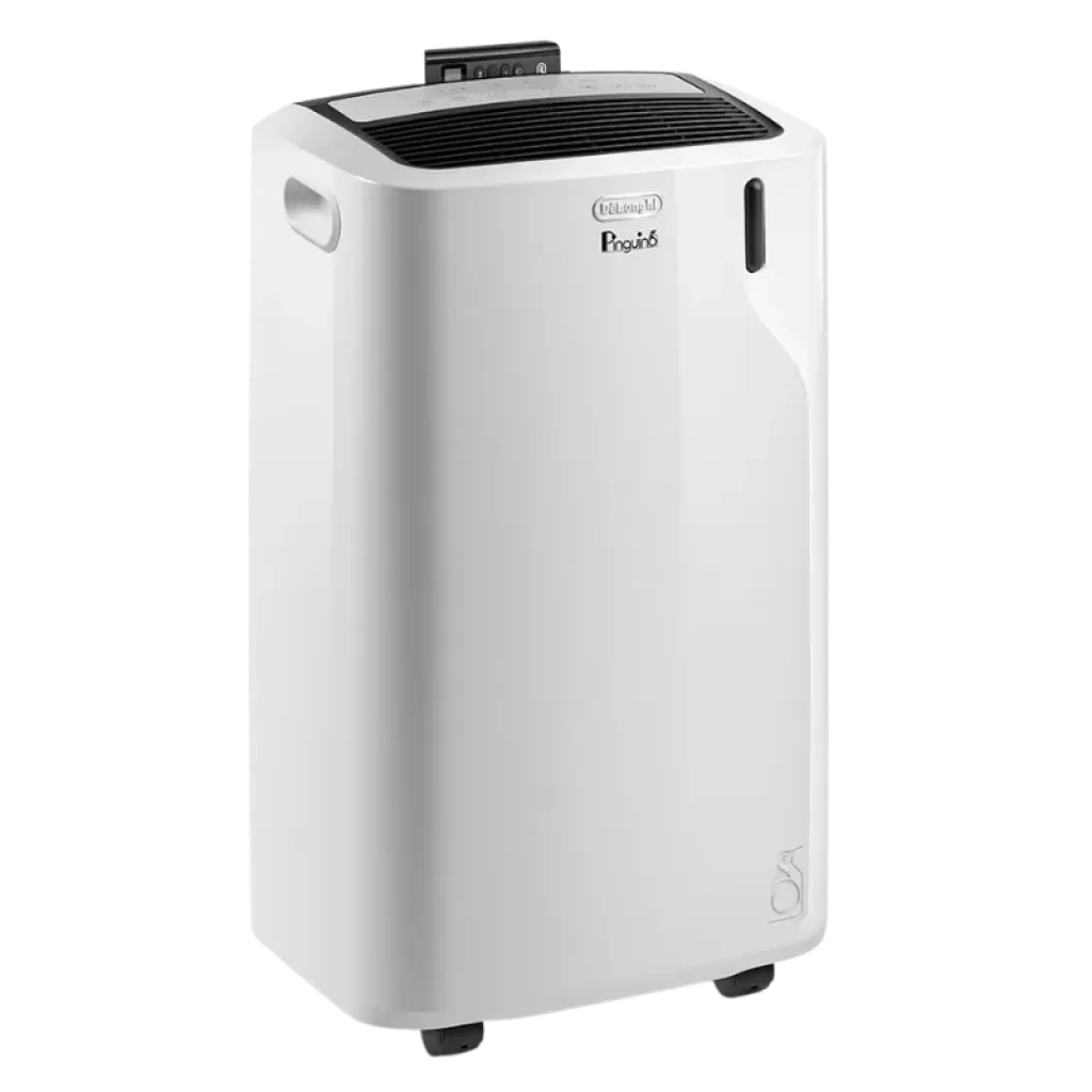 Vista a 45 grados del De'Longhi PAC EM90K Silent