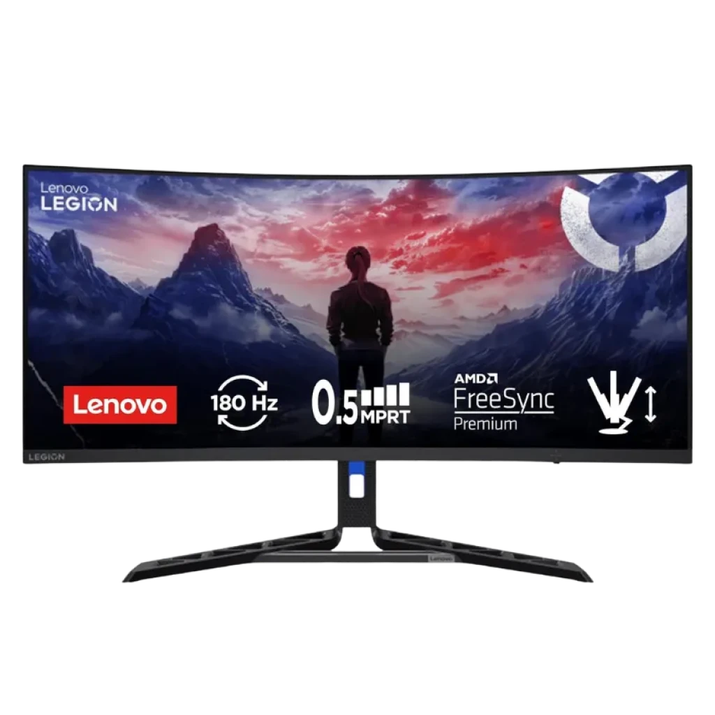 Monitor curvo Lenovo Legion R34w-30 de 34 pulgadas con resolución WQHD
