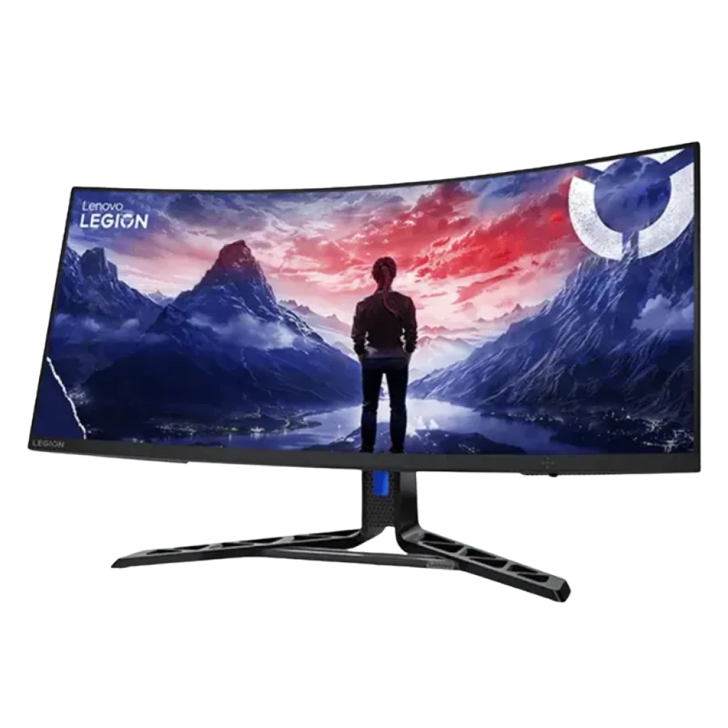 Vista a 45 grados del Lenovo Legion R34w-30