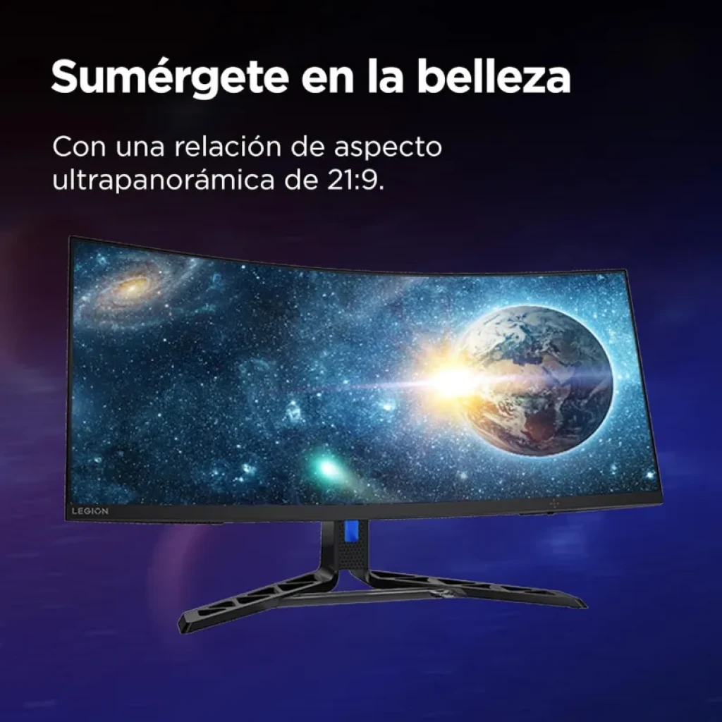 Lenovo Legion R34w-30 monitor gaming curvo 34 pulgadas WQHD 21:9