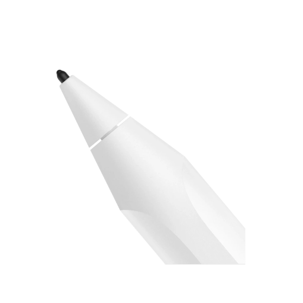 OnePlus Stylo Pro 16384 Niveles Motor Háptico - Lápiz Óptico con punta negra fina y cuerpo blanco mate, diseño cónico para precisión y control