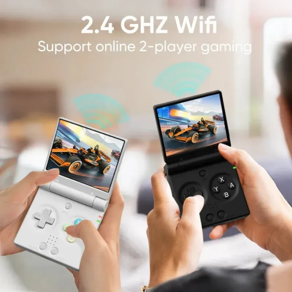 Miyoo Mini Flip con WiFi y soporte multijugador 2.4 GHz