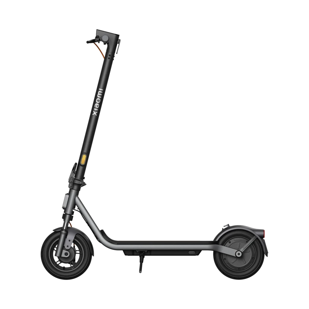 Patinete eléctrico Xiaomi 6 Lite negro, marco plegable gris, ruedas 10 pulgadas, luz delantera LED, freno trasero, plataforma antideslizante y guardabarros