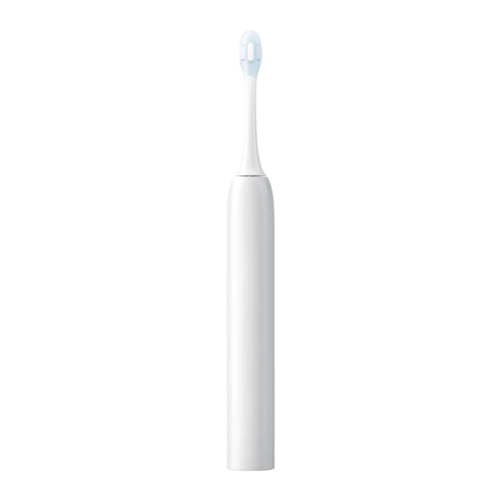 Cepillo Eléctrico Xiaomi Mijia Smart Servo-oscillation Electric Toothbrush Pro Blanco con cuerpo cilíndrico minimalista y cabezal compacto azul y blanco