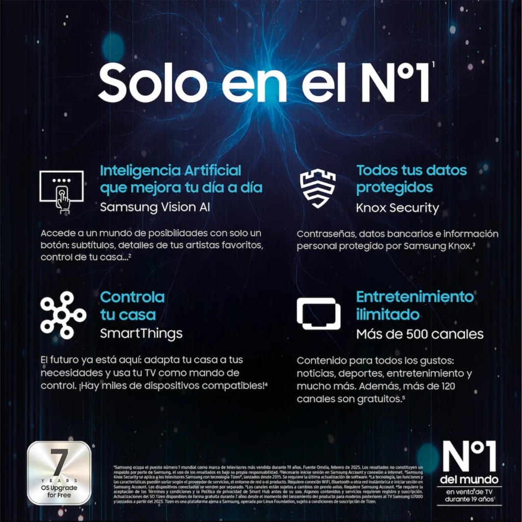 Samsung TU32F6005FK Smart TV 32 pulgadas Full HD en color negro con Hyper Real, interfaz Smart, compatibilidad SmartThings y amplia oferta de canales