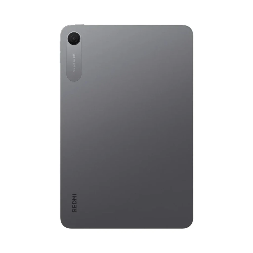 Parte trasera de la Xiaomi Redmi Pad 2 WiFi 9,7 pulgadas en color grafito, acabado mate, cámara trasera única con módulo vertical y logo Redmi discreto