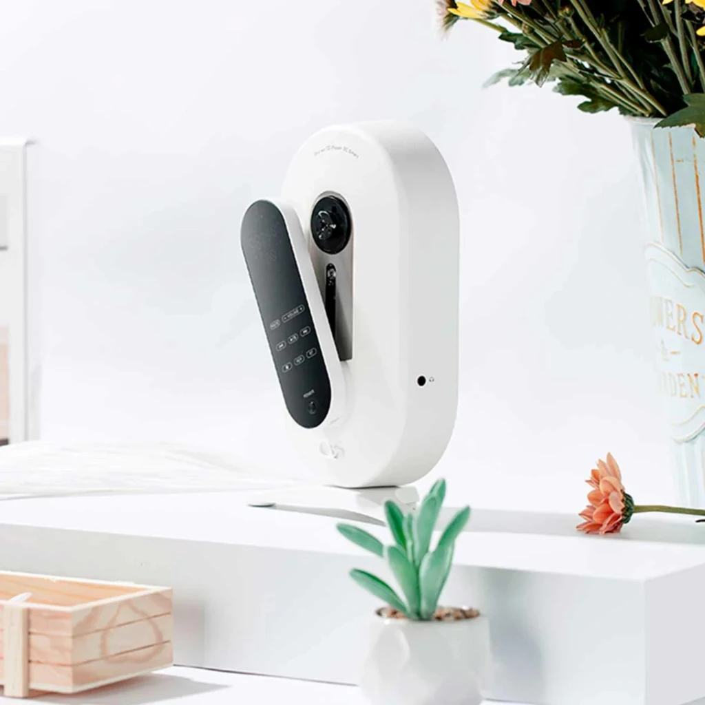 Shanling EC Smart Reproductor CD USB-C Blanco, diseño minimalista de pared, carcasa blanca mate, control remoto magnético, ranura vertical para disco y