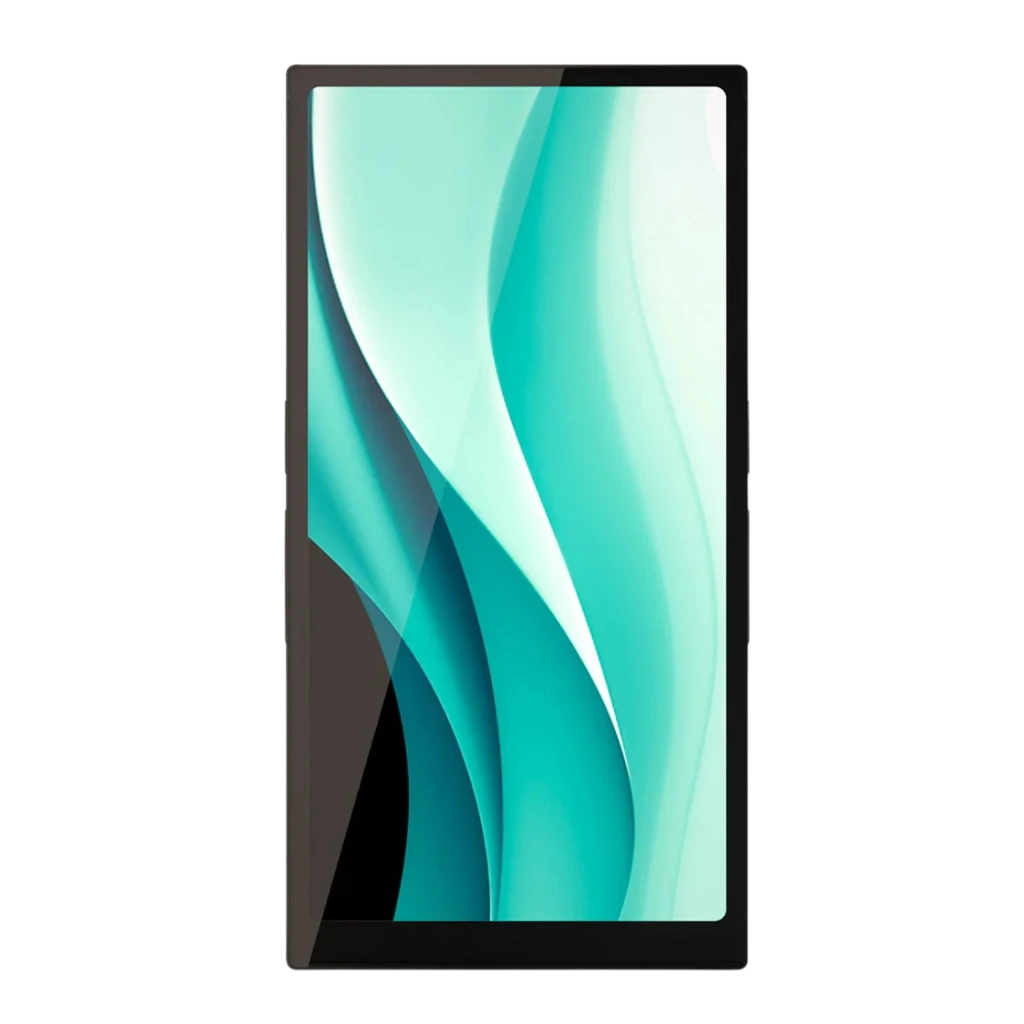 HiBy R6 Pro II 2025 reproductor Hi-Res portátil en negro con pantalla grande sin marcos, frontal de vidrio y diseño elegante minimalista