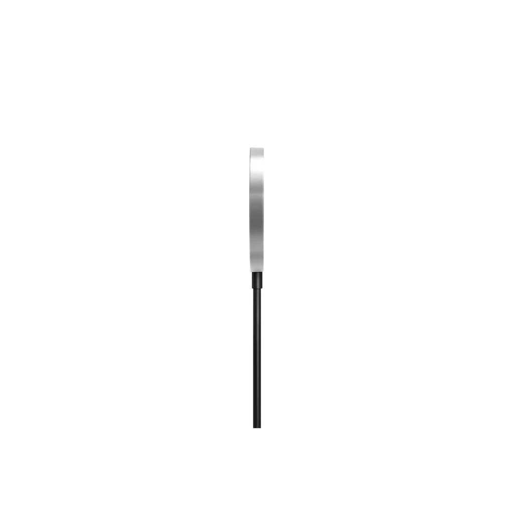 Samsung GP-PWU025WIABW Cargador Inalámbrico Qi2 15 W Negro, disco delgado con borde metálico y cable integrado negro, diseño minimalista y compacto