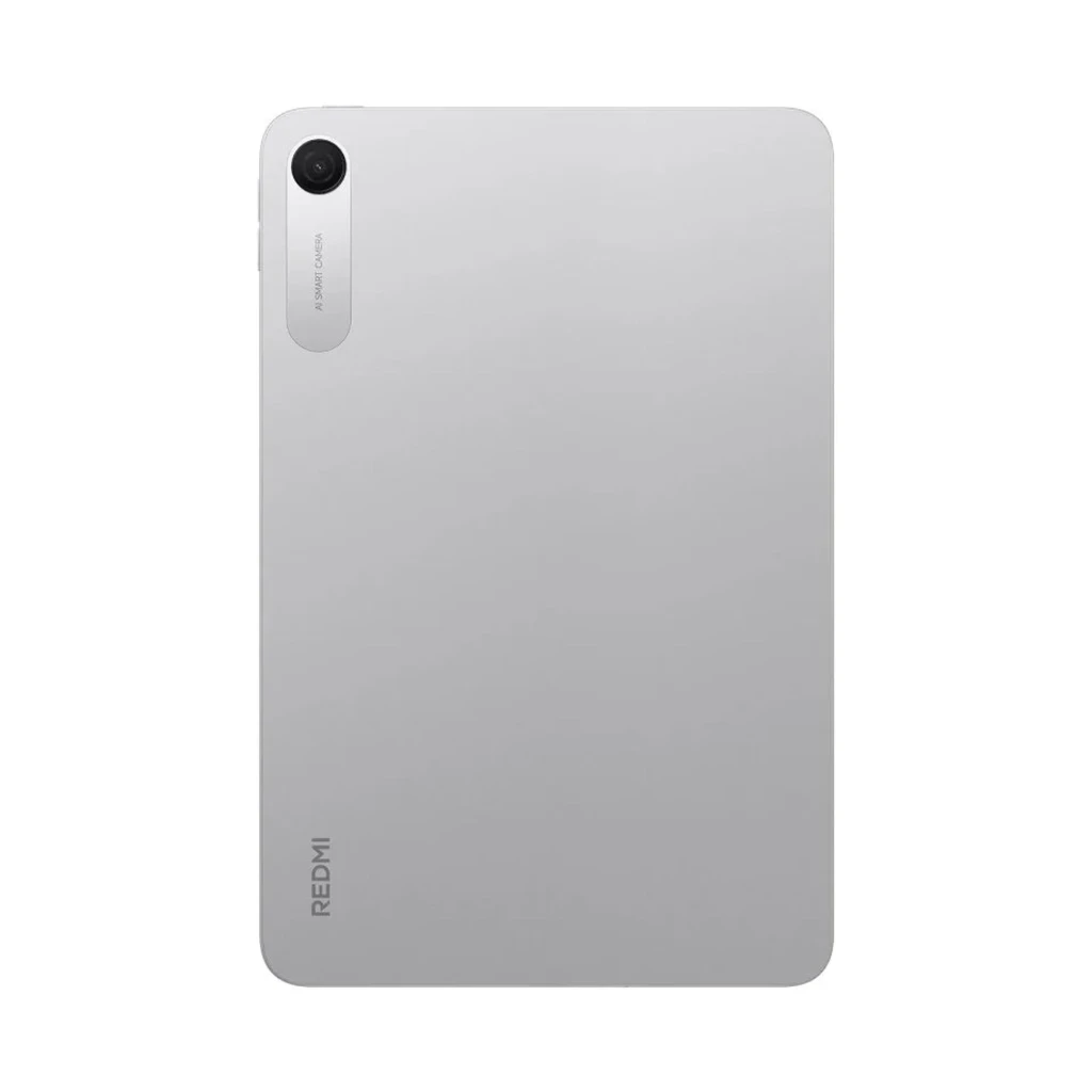Xiaomi Redmi Pad 2 WiFi 9,7 pulgadas plata con tapa trasera lisa metálica, cámara trasera única en esquina con módulo vertical y logo Redmi discreto