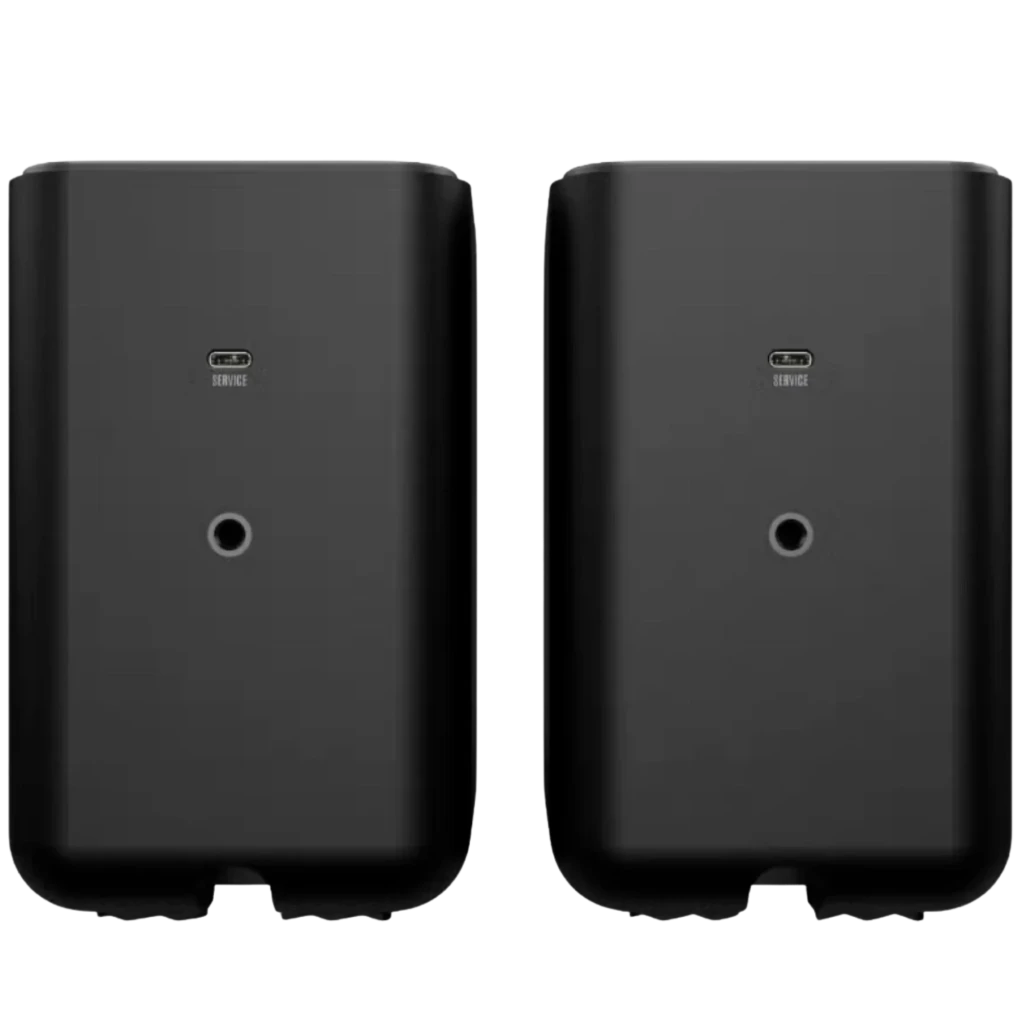 Klipsch Flexus Surr 100 paire de satellites noirs compacts 50 W sans fil Dolby Atmos dos plat avec port de service central et fixation murale discrète