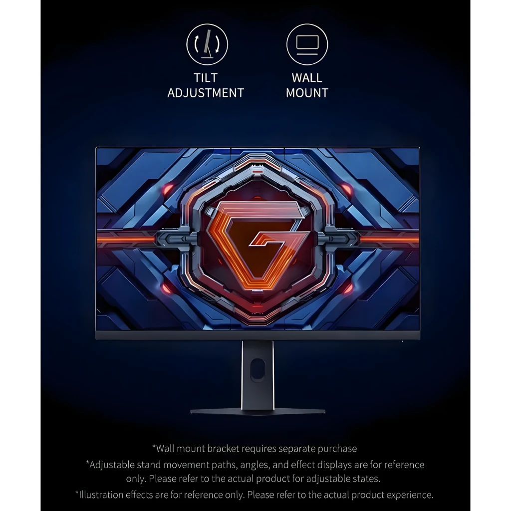 Xiaomi Gaming Monitor G25i 2026 24,5 pouces Fast IPS Full HD, 240 Hz, bords fins, pied réglable en inclinaison, compatible montage mural