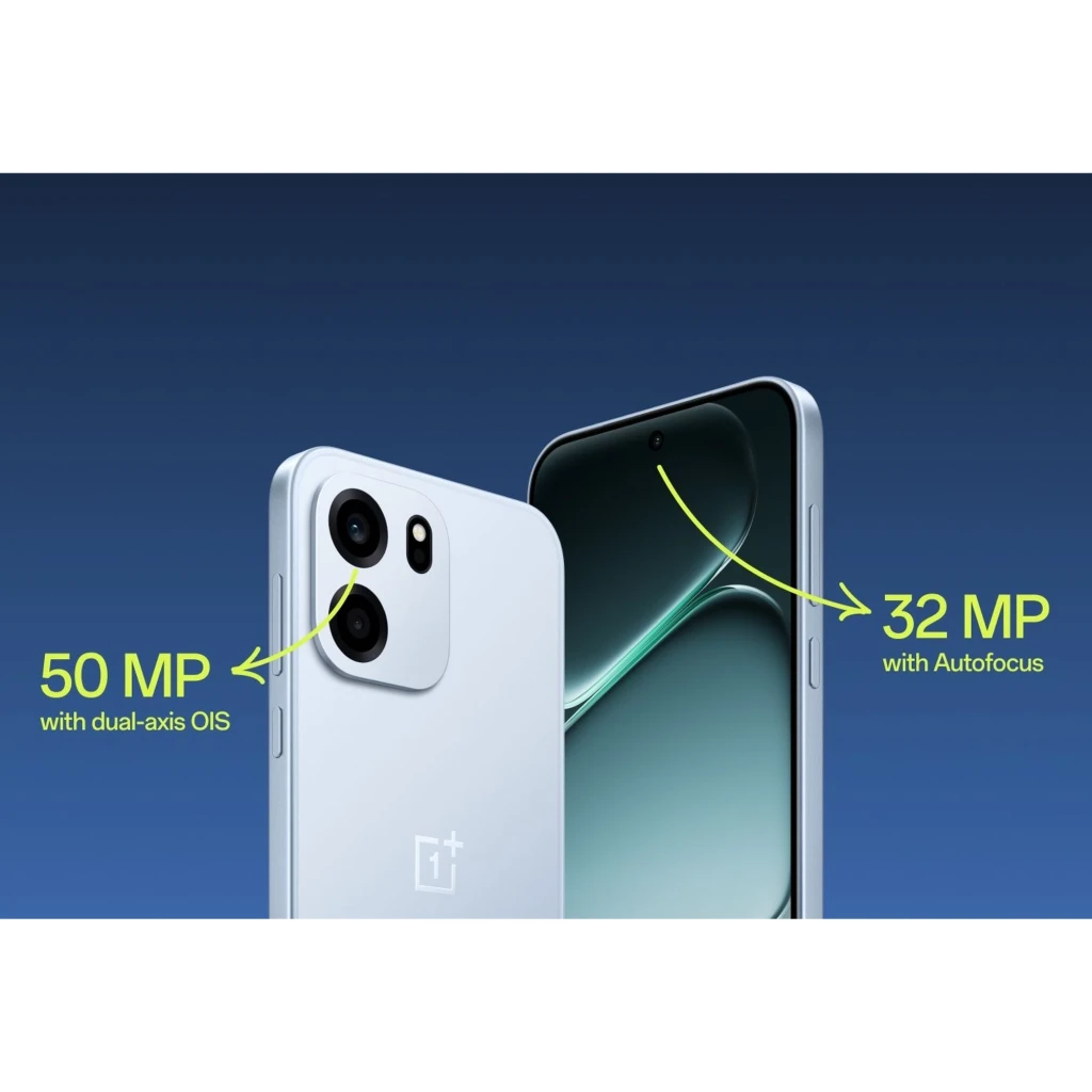 OnePlus Nord CE 6 5G negro: pantalla con cámara frontal 32 MP con autofocus y módulo trasero con sensor principal 50 MP con OIS de doble eje