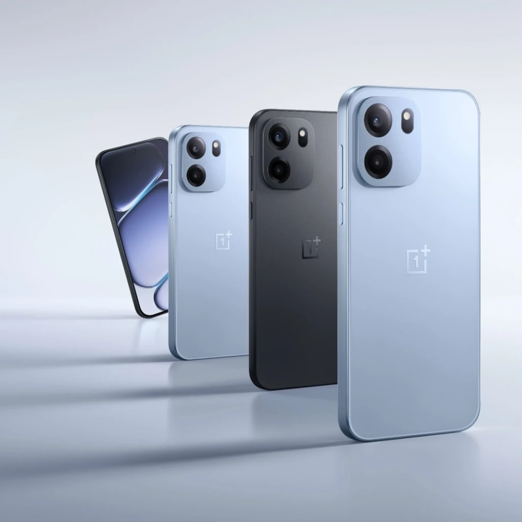 OnePlus Nord CE 6 5G 256 GB Negro 8 GB 7500 mAh con diseño plano, tres cámaras traseras dobles grandes, marcos rectos y acabado mate en tonos negro y azul