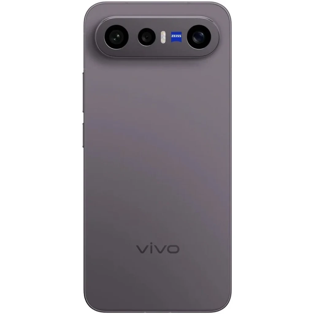 Vivo X300 FE 5G negro con triple cámara trasera ZEISS en módulo horizontal, acabado mate elegante y logo vivo centrado; diseño sobrio y moderno