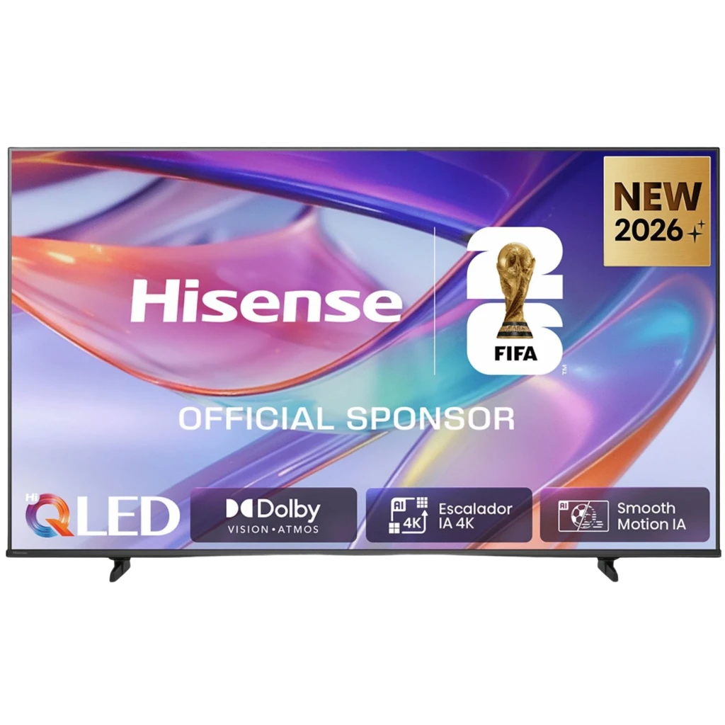 Hisense 50E79S Smart TV QLED 50 pulgadas 4K Ultra HD con biseles delgados, soporte para Dolby Vision-Atmos, escalador IA 4K y Smooth Motion IA