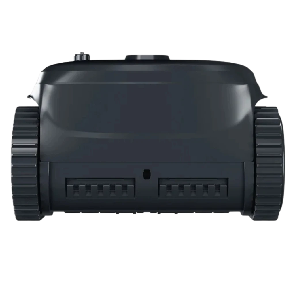 Wybot C2 Pro Vision Robot Limpiafondos Visión AI, cuerpo compacto gris oscuro con orugas laterales robustas y tomas frontales dobles para succión eficiente