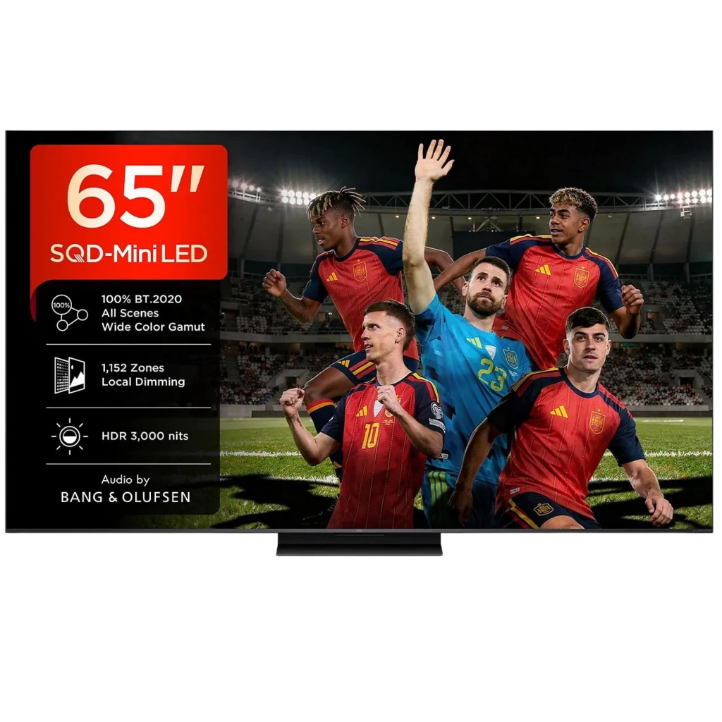 TCL 65C7L Smart TV QD‑Mini LED 65 pulgadas 4K Google TV negro; biseles delgados, HDR 2700 nits, 800 zonas de atenuación, amplia gama de color y audio Bang &