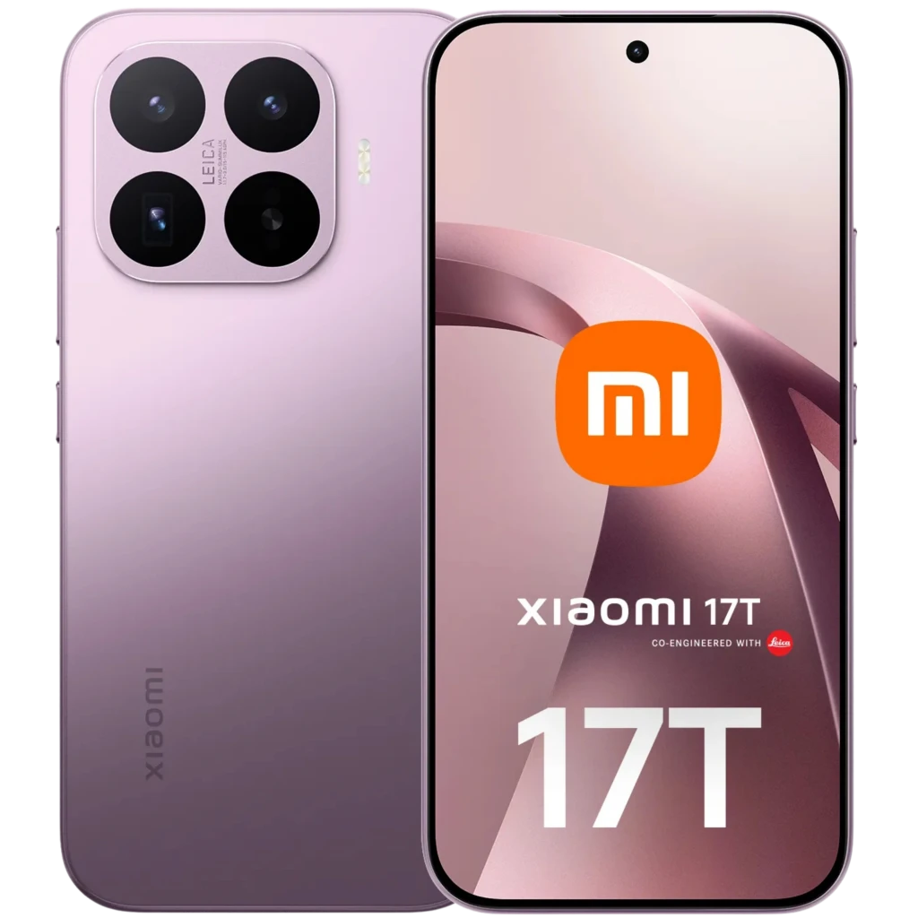 Xiaomi 17T 5G negro con pantalla OLED 6,59 pulgadas 120 Hz, frontal con cámara en orificio central y módulo trasero cuadrado con triple cámara grande