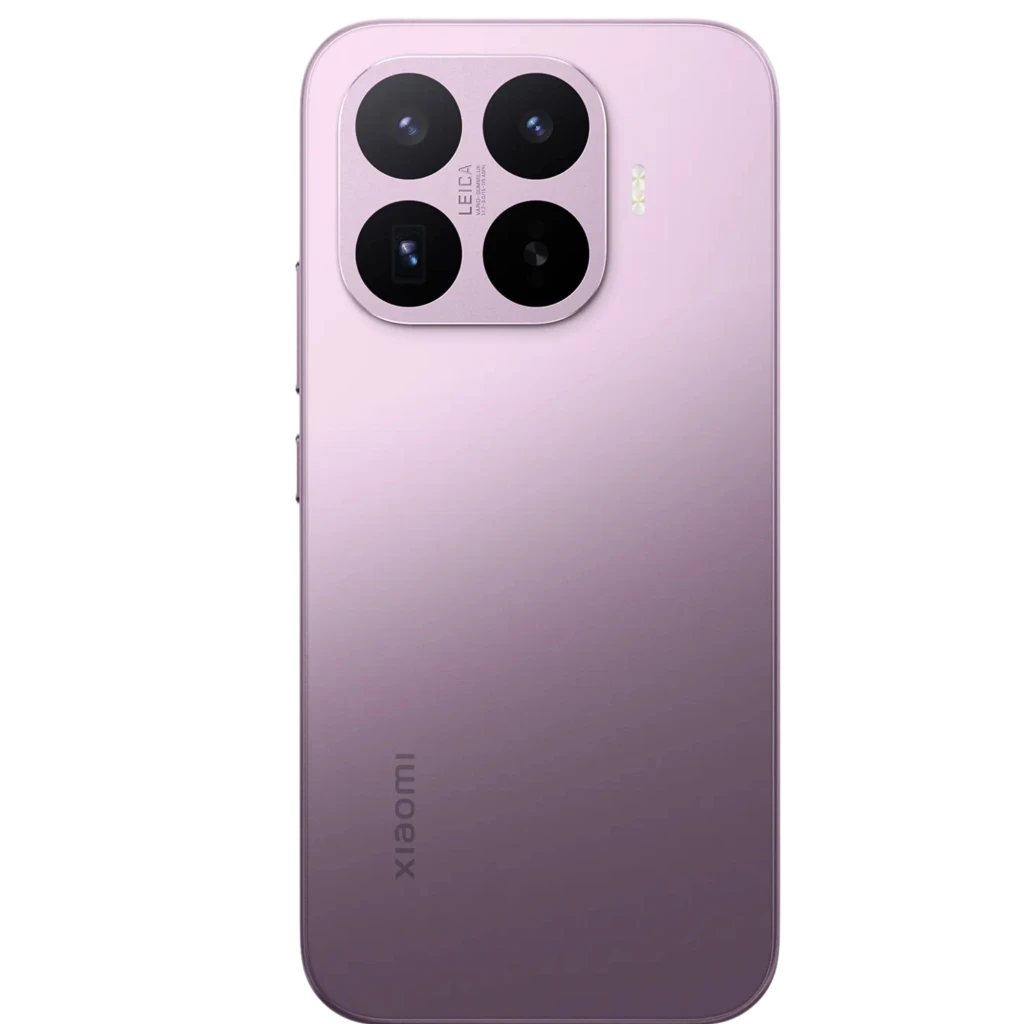 Xiaomi 17T 5G violeta con acabado mate y módulo trasero cuadrado de triple cámara LEICA y flash; logo Xiaomi discreto en la parte inferior izquierda