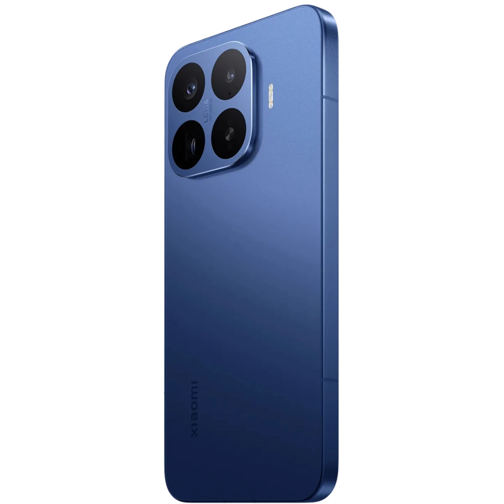 Xiaomi 17T Pro 5G azul con módulo de triple cámara grande, bordes planos y acabado mate elegante; diseño delgado y moderno en 512 GB y 12 GB RAM