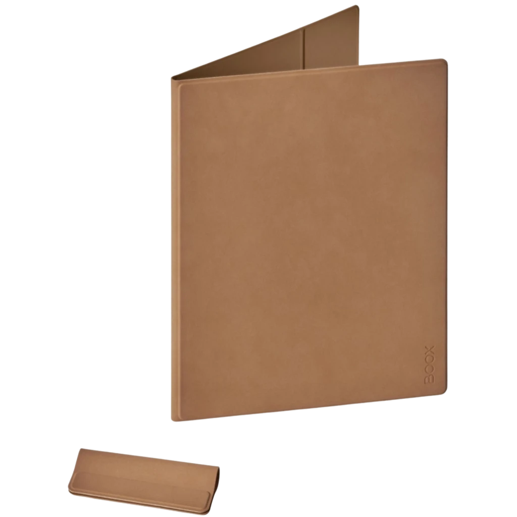BOOX Funda Magnética para Go 10.3 Gen II Moca, cubierta tipo libro en color marrón moca, cierre imantado y soporte para lápiz, diseño fino y elegante