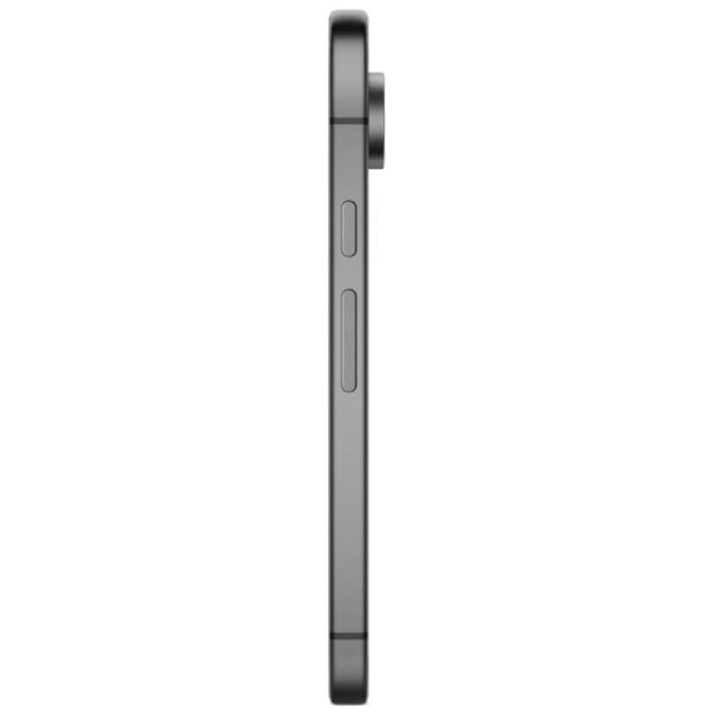 Google Pixel 9 5G 128GB Obsidiana recondicionado em excelente condição, vista lateral cinza com botões de volume e energia e módulo de câmera saliente