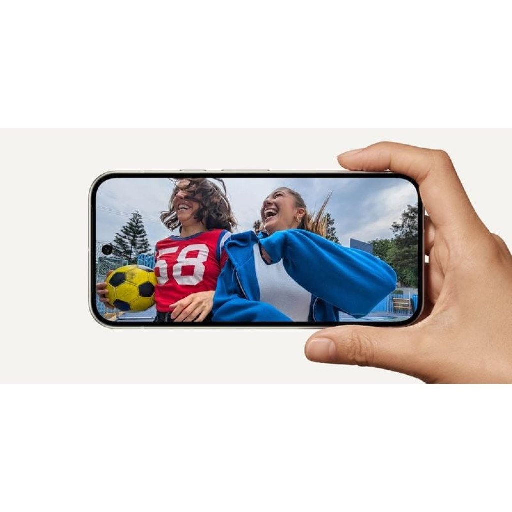 Google Pixel 9 5G 128GB Obsidiana recondicionado em excelente condição, tela ampla exibindo vídeo nítido; bordas finas e câmera frontal discreta