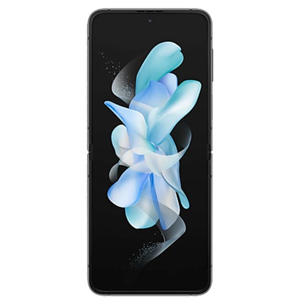 Samsung Galaxy Z Flip4 5G negro, pantalla plegable AMOLED sin bisel visible, diseño delgado y elegante, 256GB, reacondicionado en estado excelente